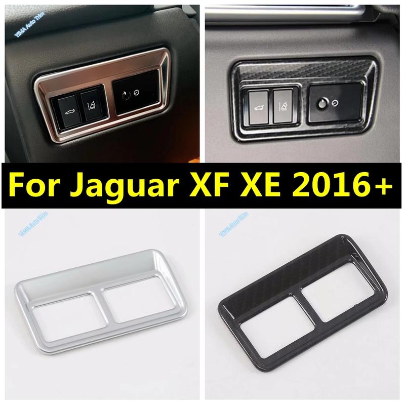 LHD ABS Stickers Head Light Lamp Decoration Frame Cover Trim Fit For Jaguar XF XE 2016 - Interior Accessories