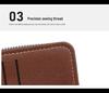 MenBense Men's Retro Zipper Wallet: Fashionable, Short, Large Capacity, Multi-Card Slots.