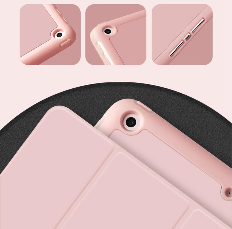 For iPad 9.7 Air 1 Air 2 Smart Case for iPad 9.7 5 6 Generation with Pencil Holder Silicon Funda Cover for iPad 5 6 Th
