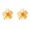 1 Pair Women Earrings Transparent Flower Shape Acrylic Earrings Lightweight Stud Earrings Jewelry Gift