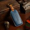 Handmade Leather Car Smart Key Case Cover Shell Bag for Volkswagen Vw Touareg Accessories
