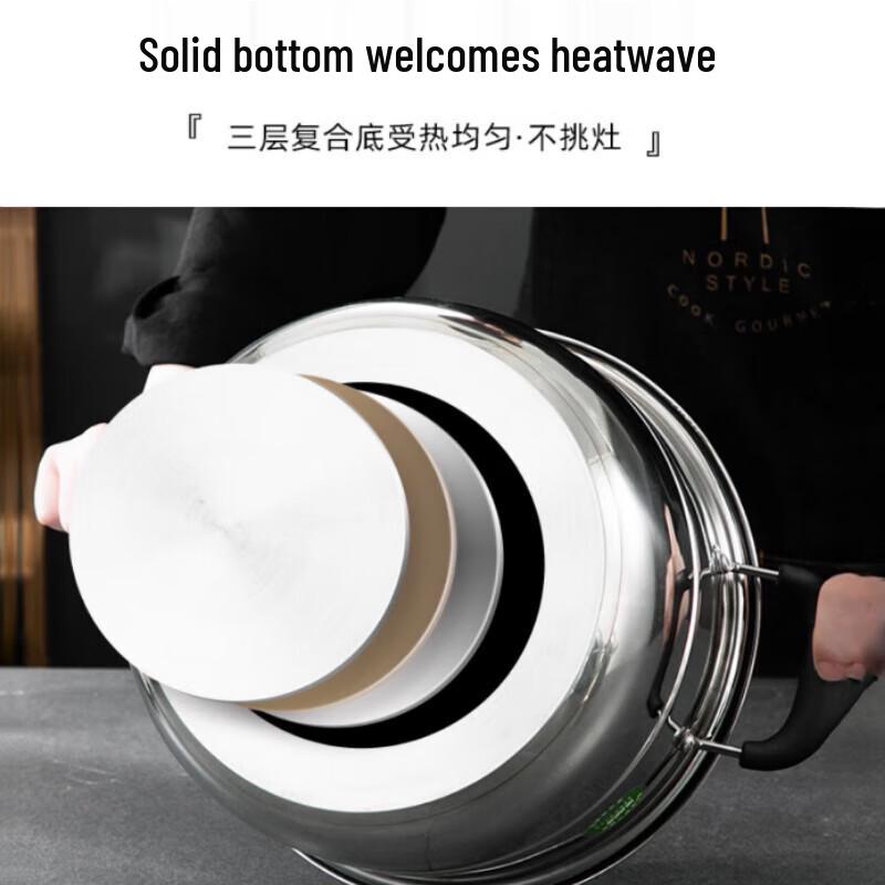 Thickened Stainless Steel Two-Layer Steamer Pot