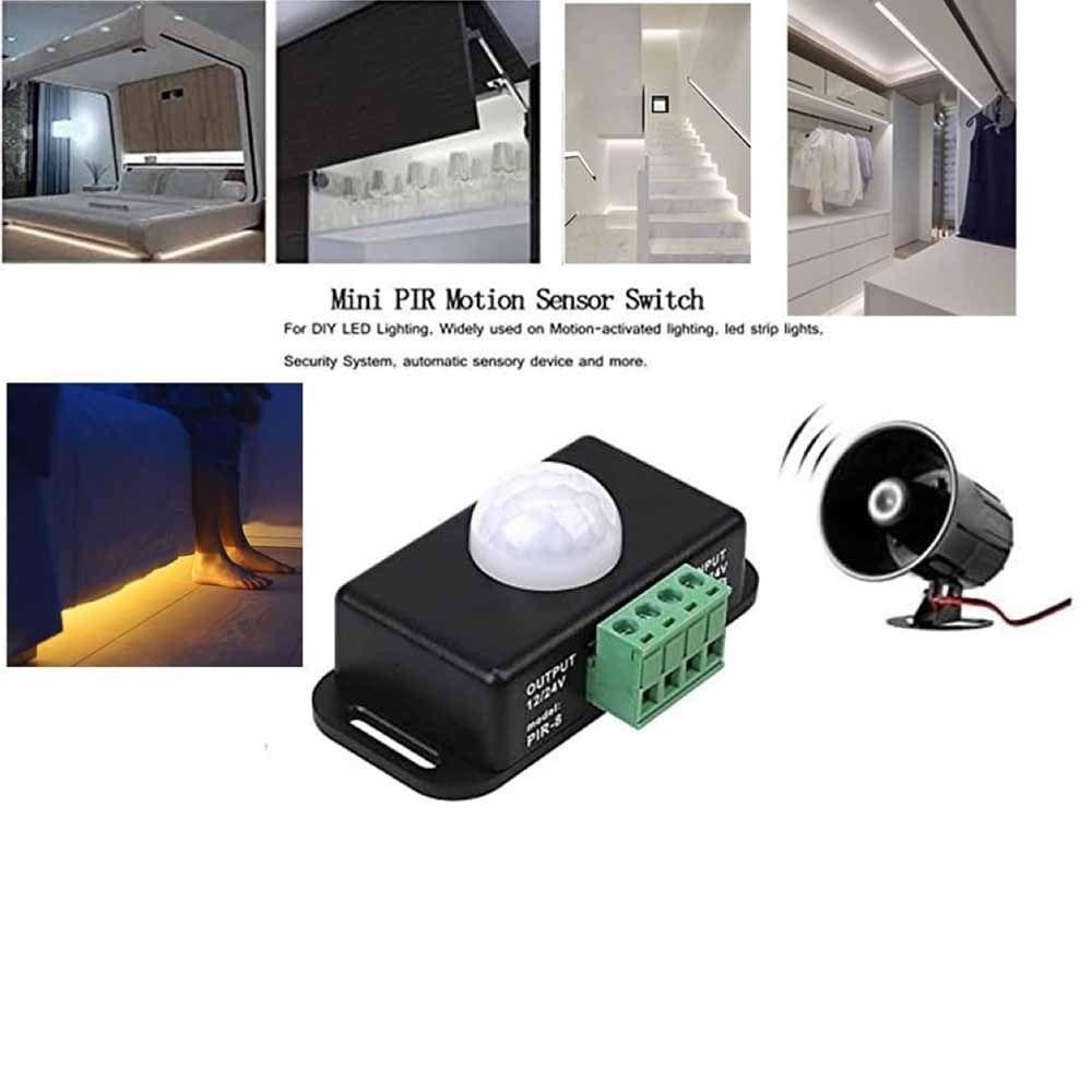 Adjustable PIR Motion Sensor Switch Automatic PIR Infrared Detector  Bedroom