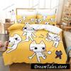 3D Print Toro Inoue Anime Doko Demo Issyo Bedding Set Boys Girls Twin Queen King Size Duvet Cover Pillowcase Bed Boys Adult