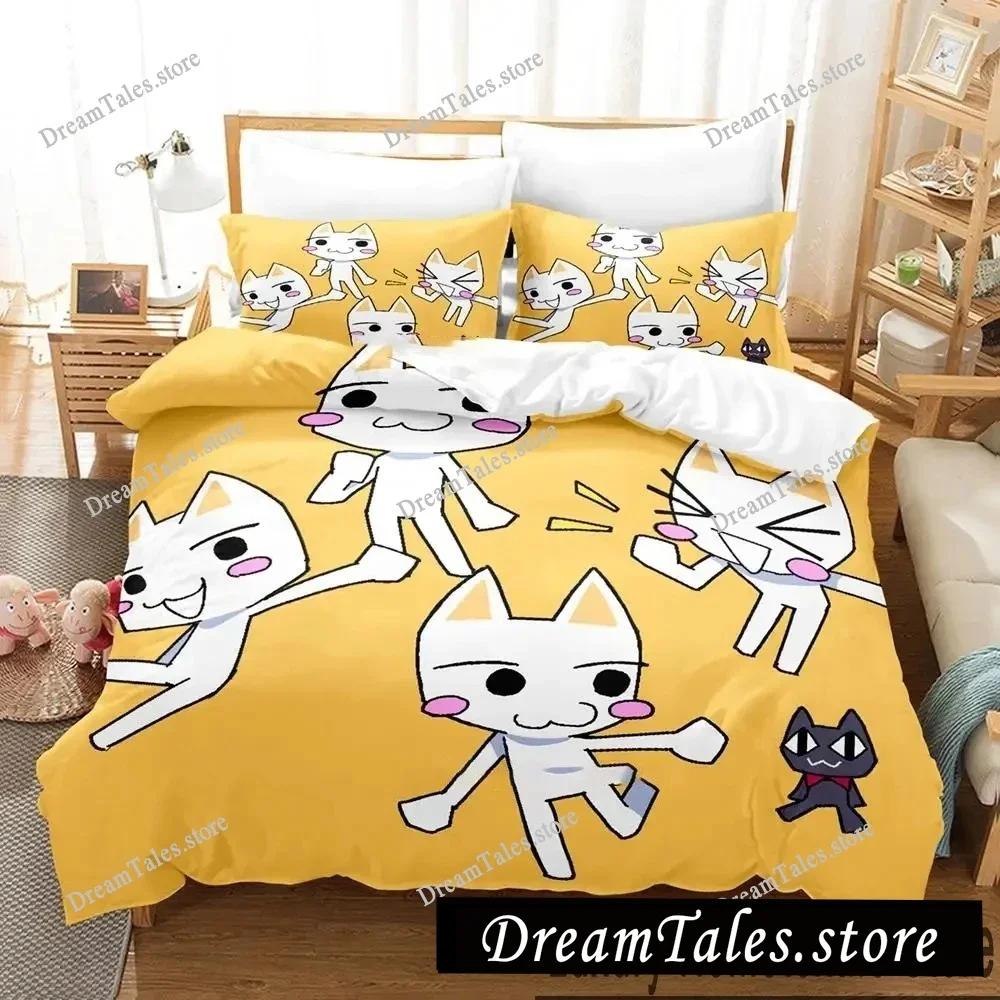 3D Print Toro Inoue Anime Doko Demo Issyo Bedding Set Boys Girls Twin Queen King Size Duvet Cover Pillowcase Bed Boys Adult