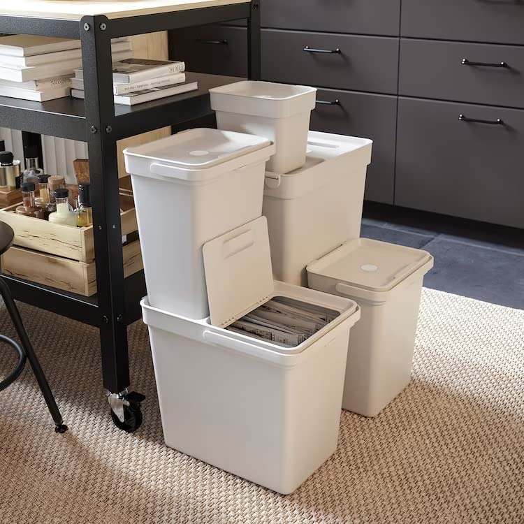 Søppelbøtte 10L lys grå IKEA/IKEA HALLBAR (804.175.23)