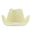 Ladies' Solid Color Woven Wide Brimmed Sun Hat