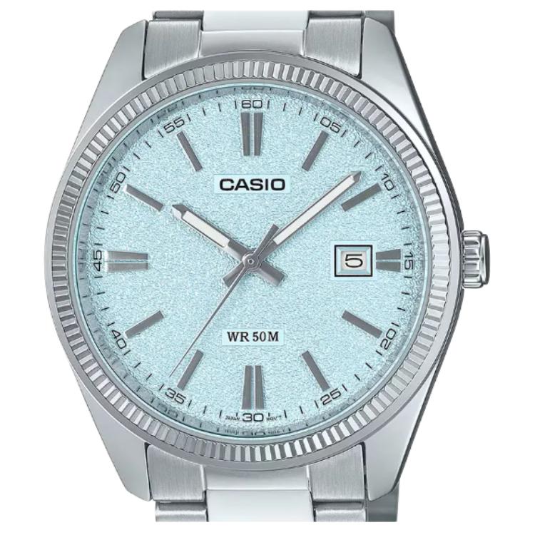 Casio G SHOCK 50m Water Resistant Quartz Movement Stainless Steel Strap Watch Men's Watches MTP-1302DA-2A2V