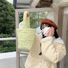 111 candy color sweet quilted flower bucket bag snack walking hand carrying small bag student girl