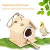 Ptačí hnízdo Bez zápachu Velký prostor Ochrana před deštěm proti slunci Přístřešek s hladkým povrchem Vícenásobné použití Dřevěný závěsný domeček pro ptáky Potřeby pro ptáky