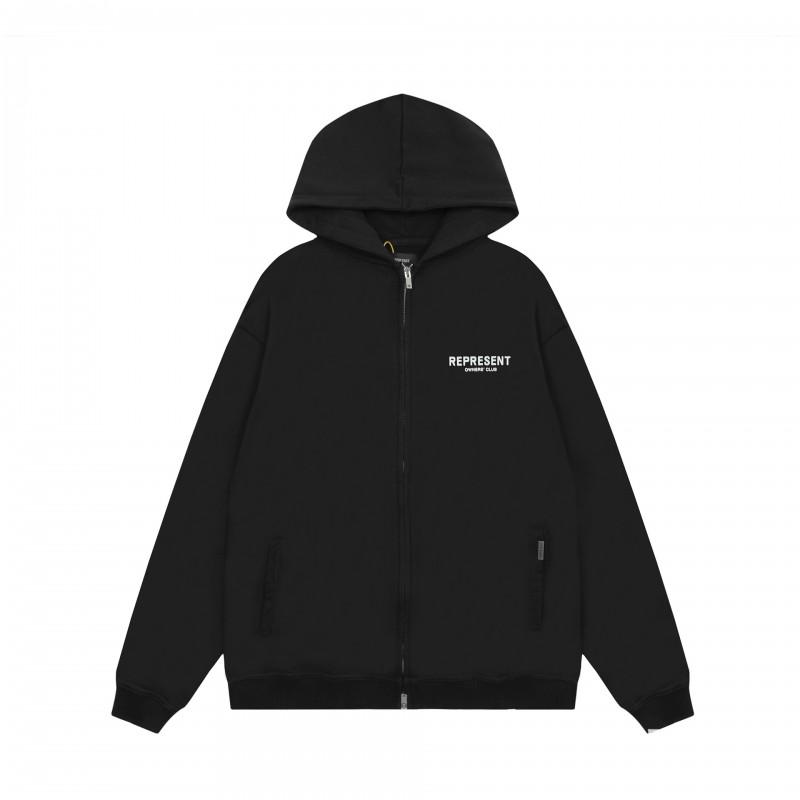 Mens Oversized Hooded Zip-Up Sweatshirt Streetwear Cotton Pullover Casual Long Sleeve Hoodie Fall