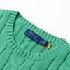 Polo Ralph Lauren Solid Color Crew Neck Ribbed Knit Sweater Men Sweater Green 710775885-505