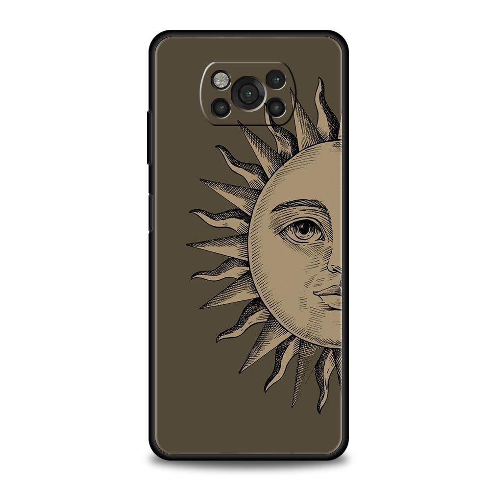 Sun Moon Angel Eyes Phone Case For Xiaomi Mi Poco X3 NFC M3 F4 F3 M4 X4 Pro 5G Note 10 12 Lite 11 11T 10T 13 12T Pro 9T Cover