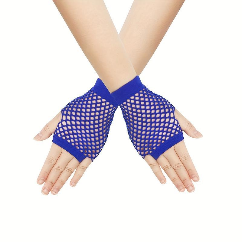 Meier A 78896 mesh gloves punk style punk fishnet gloves