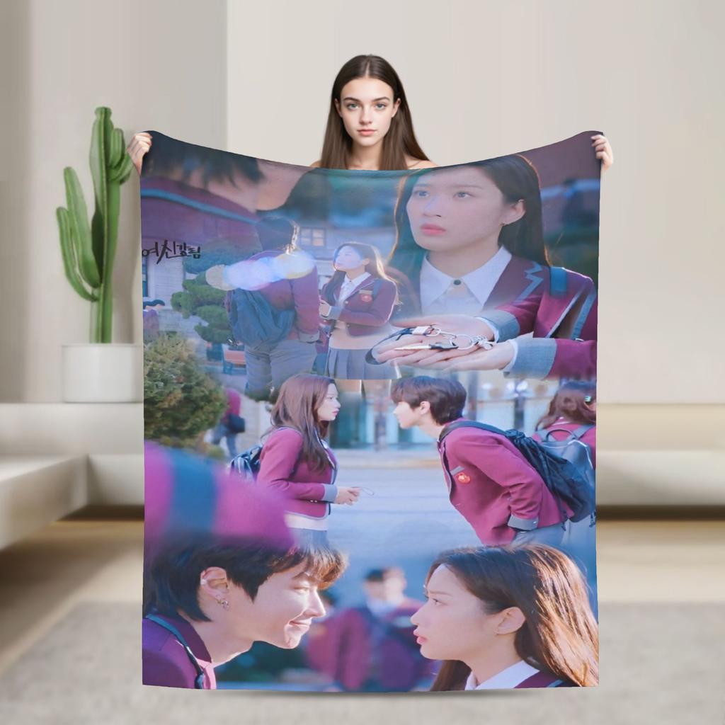 True Beauty Series Hwang in Youp Cha EunWoo Blankets Fleece  Super Soft Throw Blankets for Bedroom Sofa Bed Rug