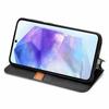 For Samsung Galaxy A55 5G PU Leather Case Rhombus Imprint Wallet Stand Phone Cover