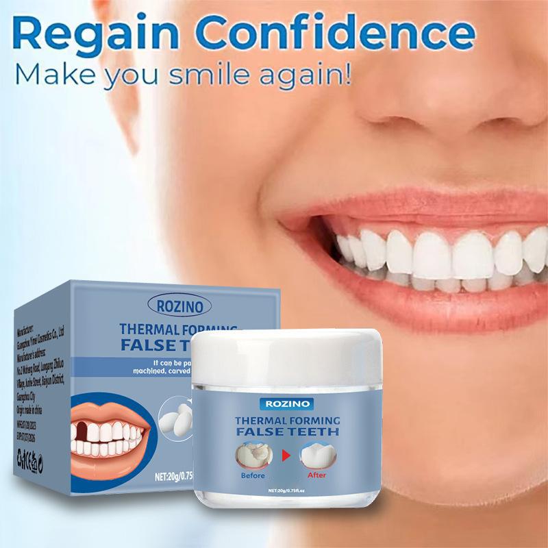 Moldable False Teeth, Tooth Repair Granules, Tooth Beads, Temporary Filling for Rooth, Broken Tooth Repair Kit, Thermal Fit 2027