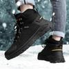 TUINANLE Winter Men Boots Fur Warm Snow Boots Men Hiking Shoes Work Ankle Booties Outdoor Men's Sneakers Footwear
