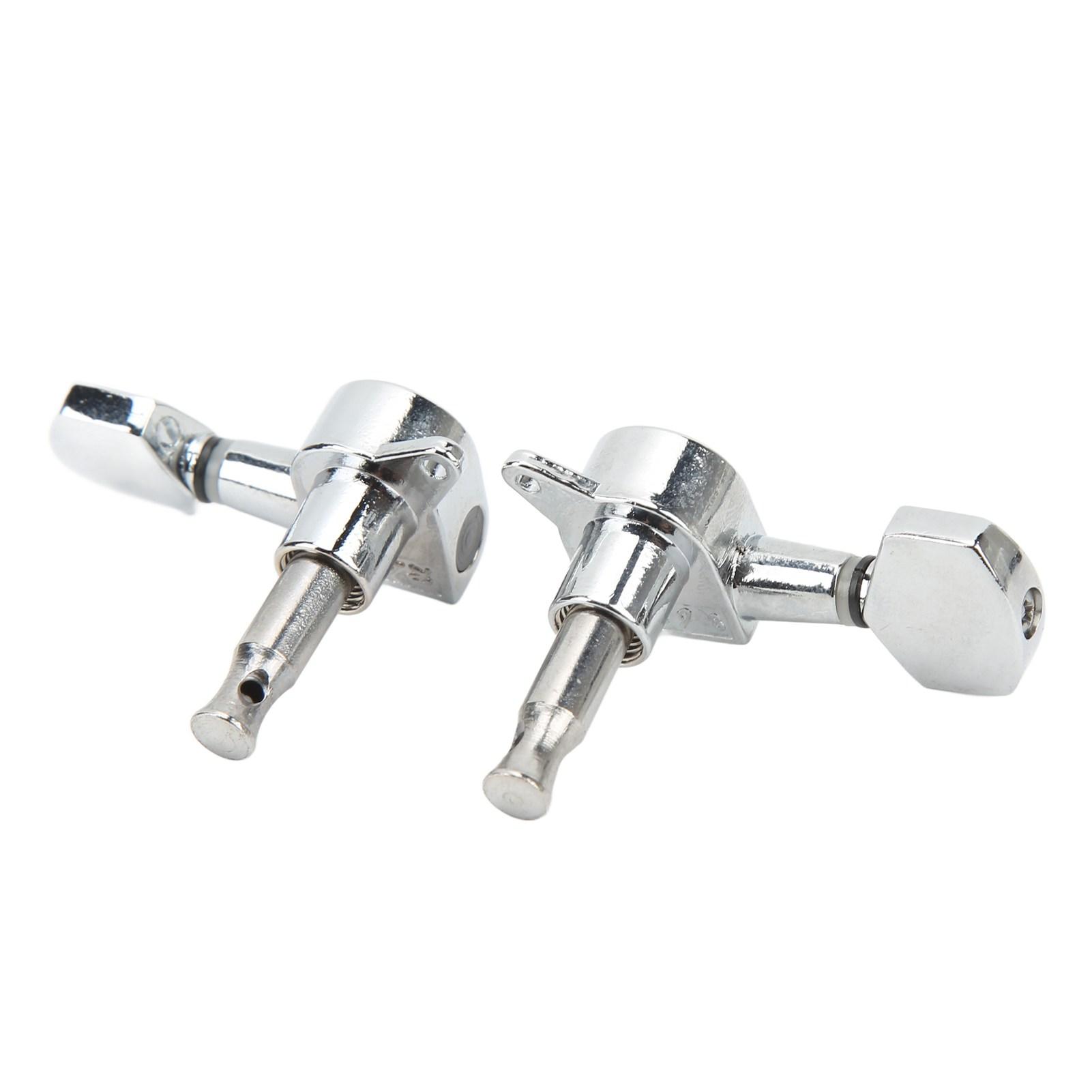 Small     Enclosed Locking Tuners 3L 3R Metal String Tuning Pegs Guitar Accessories