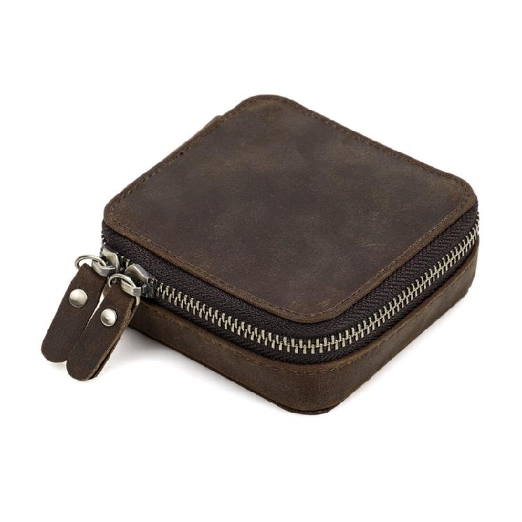 

Genuine Leather Jewelry Pouch Business Travel Essential Cowhides Accessory Deocr 1