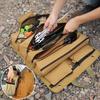 Multi-Purpose Roll Up Tool Bag,Wrench Roll,Canvas Tool Organizer Bucket,Hardware Electrician Tool Bag,Car Suspension Storage Bag