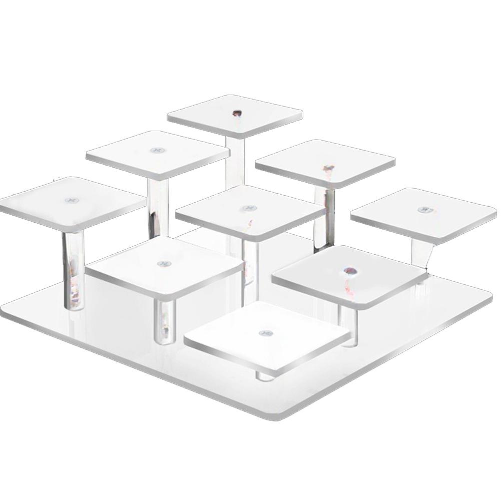 9 Tier Acrylic Display Organizer Stand for Collectibles and Desserts and Stable Structure for Various Display Needs