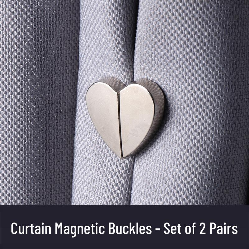 

Магнітні підхвати для штор у формі серця – Світлонепроникне закриття для дому, вітальні, спальні
