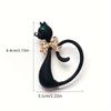 Creative Wild Cat Animal Brooch Simple Versatile Enamel Pin Fashion Jewelry Accessory for Clothing Bags and Hats YNCP5816