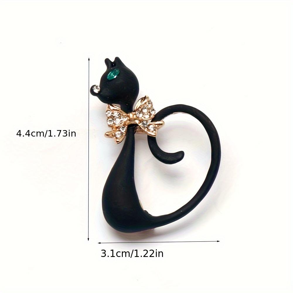 Creative Wild Cat Animal Brooch Simple Versatile Enamel Pin Fashion Jewelry Accessory for Clothing Bags and Hats YNCP5816