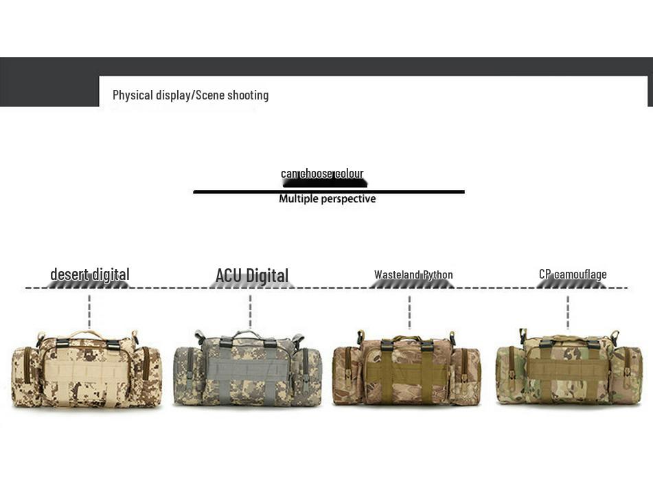 Cross-border Tactical Camouflage Waist Bag - Large Capacity Shoulder Camera Tool Bag