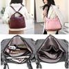 High Quality Large Capacity 3 In 1 Women Backpack Luxury Soft Leather Shoulder Crossbody Bag For Women Fashion Ladies Handbag Sac