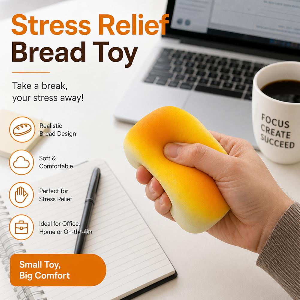 New Mini Bread Slow Rising Squishy Toy Silent Soft Emotional Release and Stress Relief Toys Realistic Bun Sensory Toy Gifts