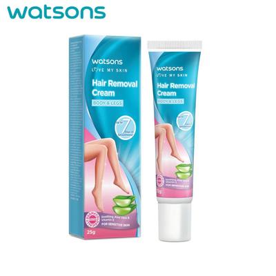 Love My Skin Hair Removal Cream For Sensitive Skin, Body & Legs, Up To 7 Days of Smoothness, Soothing Aloe Vera & Vitamin E 25 G.