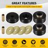 9.4102G Universal Mounts Body Mounting Bushings Universal Polyurethane Mounts / Isolators, Including 4 Washers, 2 Sleeves and 4 Bushings (Black, 2