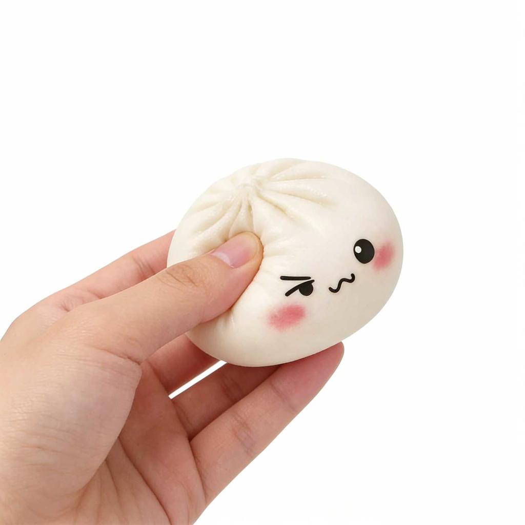 Large Dumpling Stress White Cute Toys Dumplings Anxiety Soft Decompression Dough Bun Sensory Toy For Anxiety Relief Adults&Kids