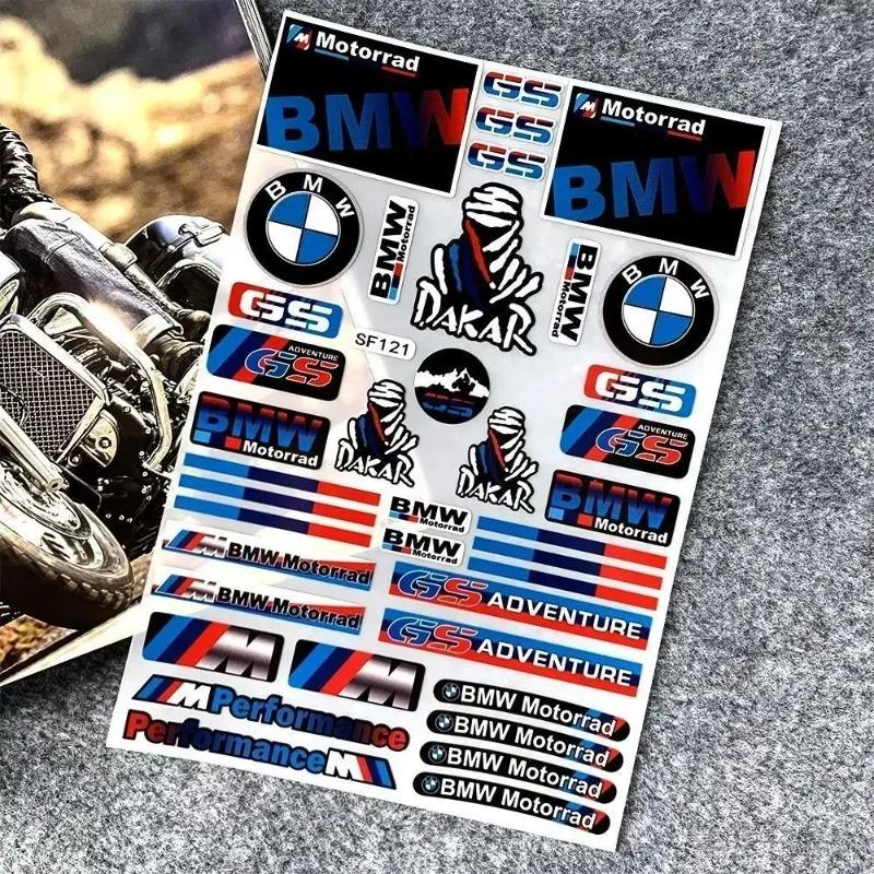 Popular New Motorcycle Stickers Suitable For BMW Modified Decals Shock Absorber Fuel Tank Side Box Tail Box Reflective Stickers