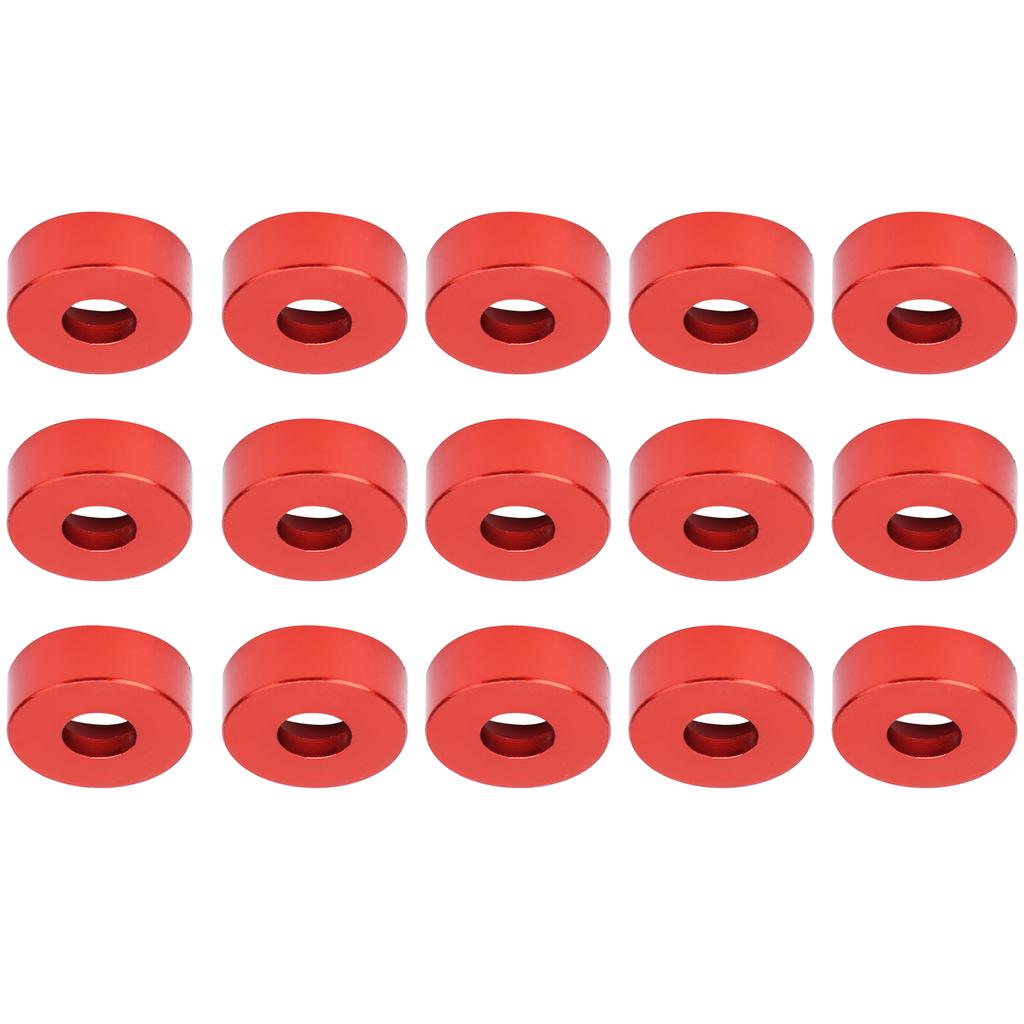 15pcs M3 Countersunk Screw Washer Aluminium Alloy Concave Gasket Fit for RC ModelRed
