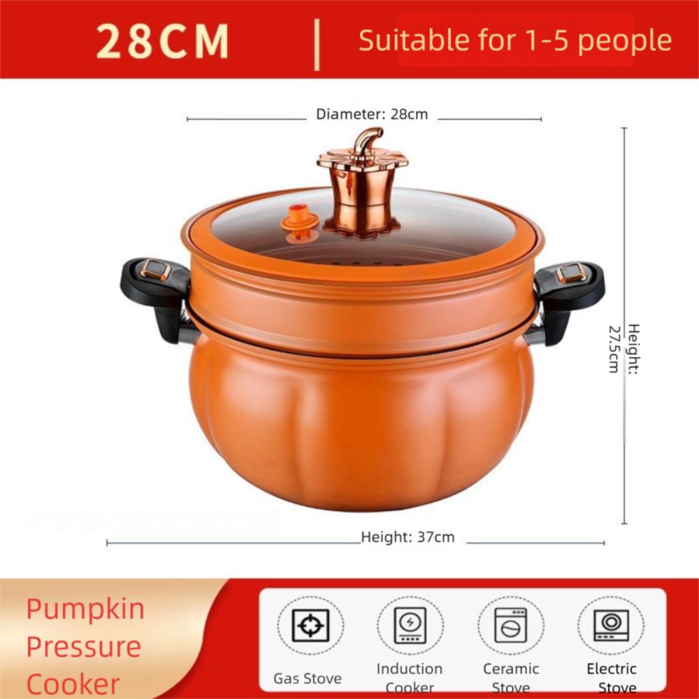 2 Layer Micro-Pressure Pot Large Capacity Steamer Stew Pot  Gas Induction Cooker