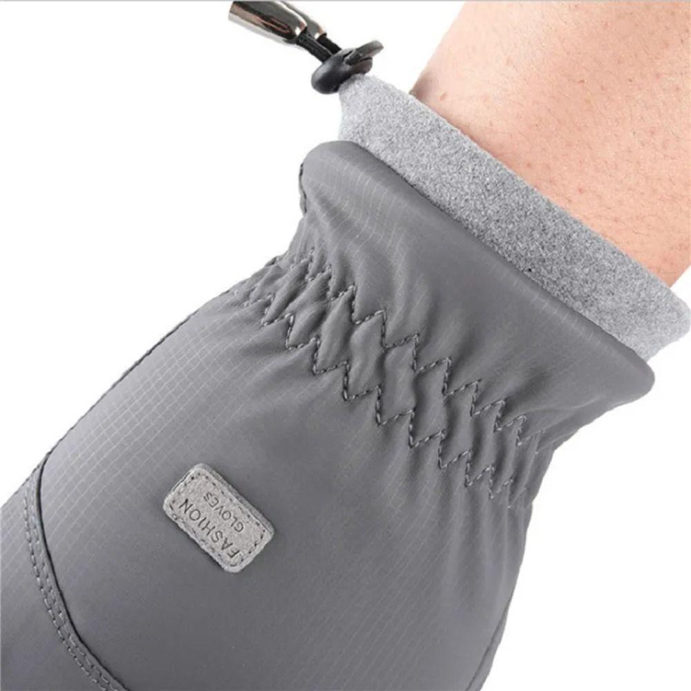 Waterproof Winter Cycling Gloves Anti-Slip Riding Protective Mittens Cold-proof Gloves Motorcycle
