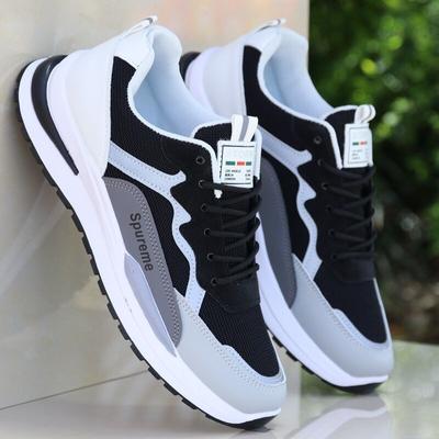 Men's Sneakers  New Casual Shoes for Men Summer Fashion Comfortable Breathable Running Shoes Platform Lace Up Walking Shoe