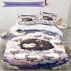 3PC Custom Name Nightly Sheep Dreams Bedding Set Duvet Cover Closure Includes 1 Duvet Cover & 2 Pillowcases for Bedroom