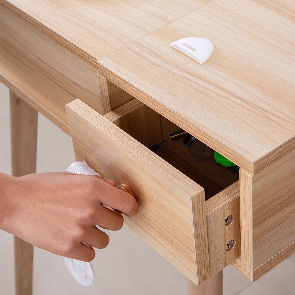 5-50 Pcs Kids Safety Cabinet Lock Baby Security Protector No Drilling Drawer Door Cabinet Lock Plastic Door Lock Safety Locks