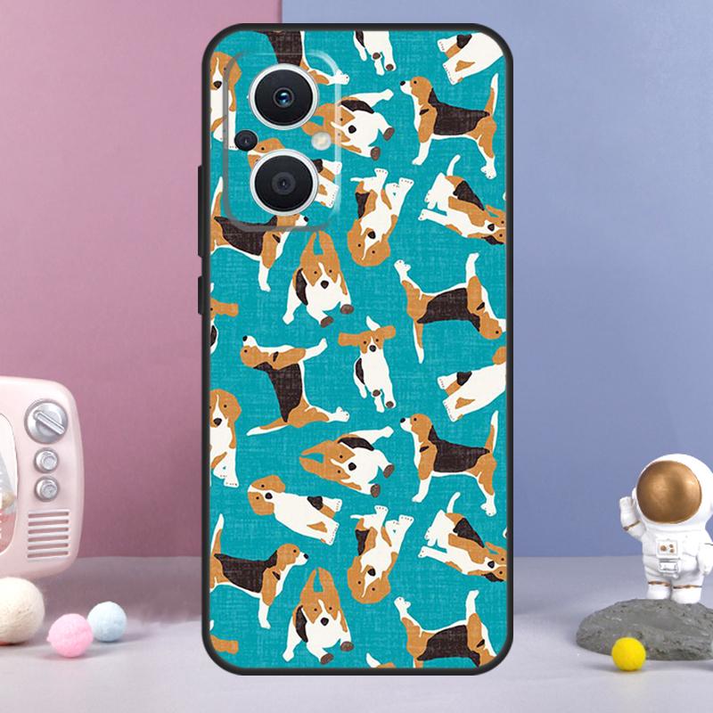Beagle Dog Animal Funda For OPPO Reno 12 F 11F 13F 14F 10 11 13 14 Pro 7 8 Lite OPPO Find X9 X6 X5 X8 Pro Case