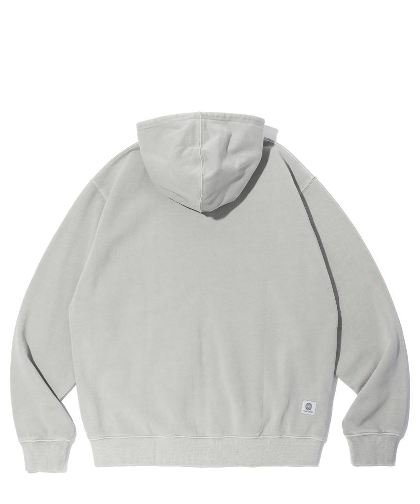 Soundslife Vintage Pigment Hoodie Zip Up Light Gray