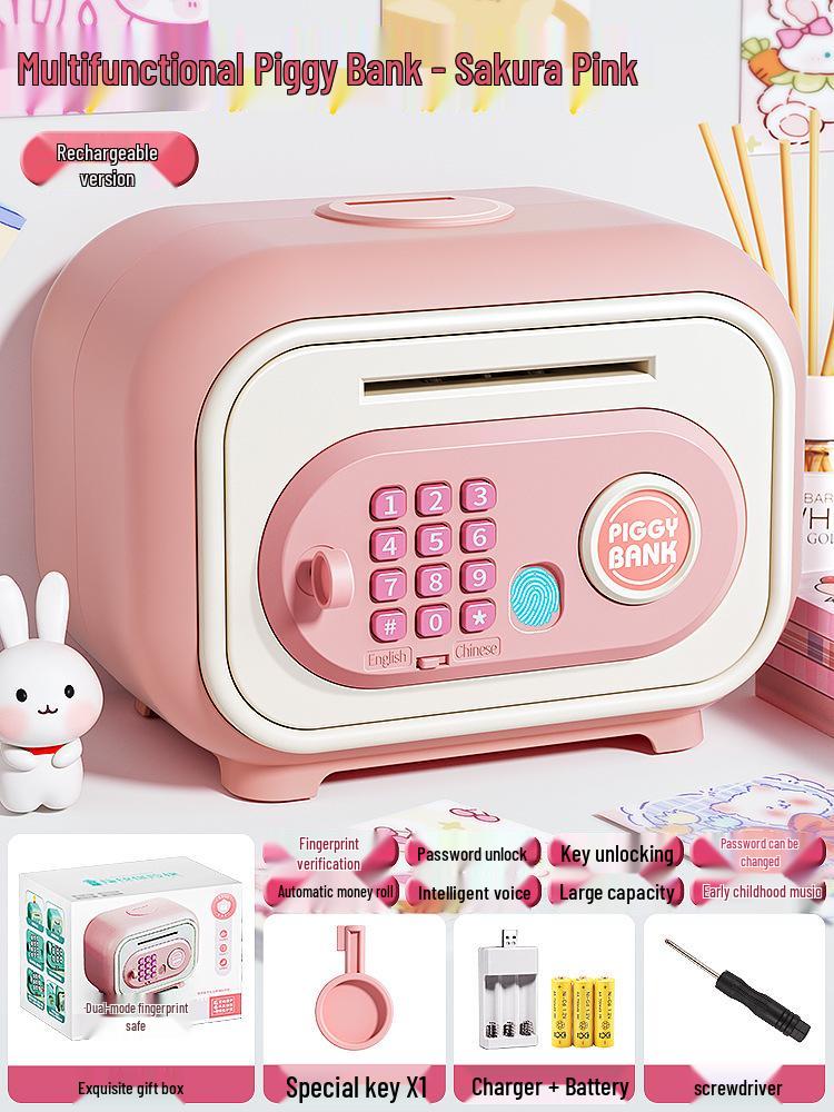 Smart Fingerprint Piggy Bank: Unlock with a Touch - Perfect Birthday Gift for Kids