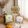 Cute Dog Cartoon Pillow Case Office Cushions Suitable For Sofa Car Bedroom Decorative Cushion Cover