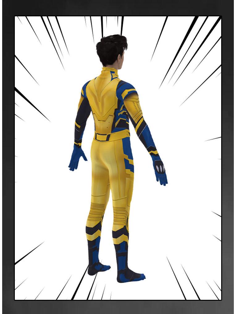 Halloween Kinder Werwolf Wolverine Muskelkostüm – Anime Avengers Cosplay Outfit