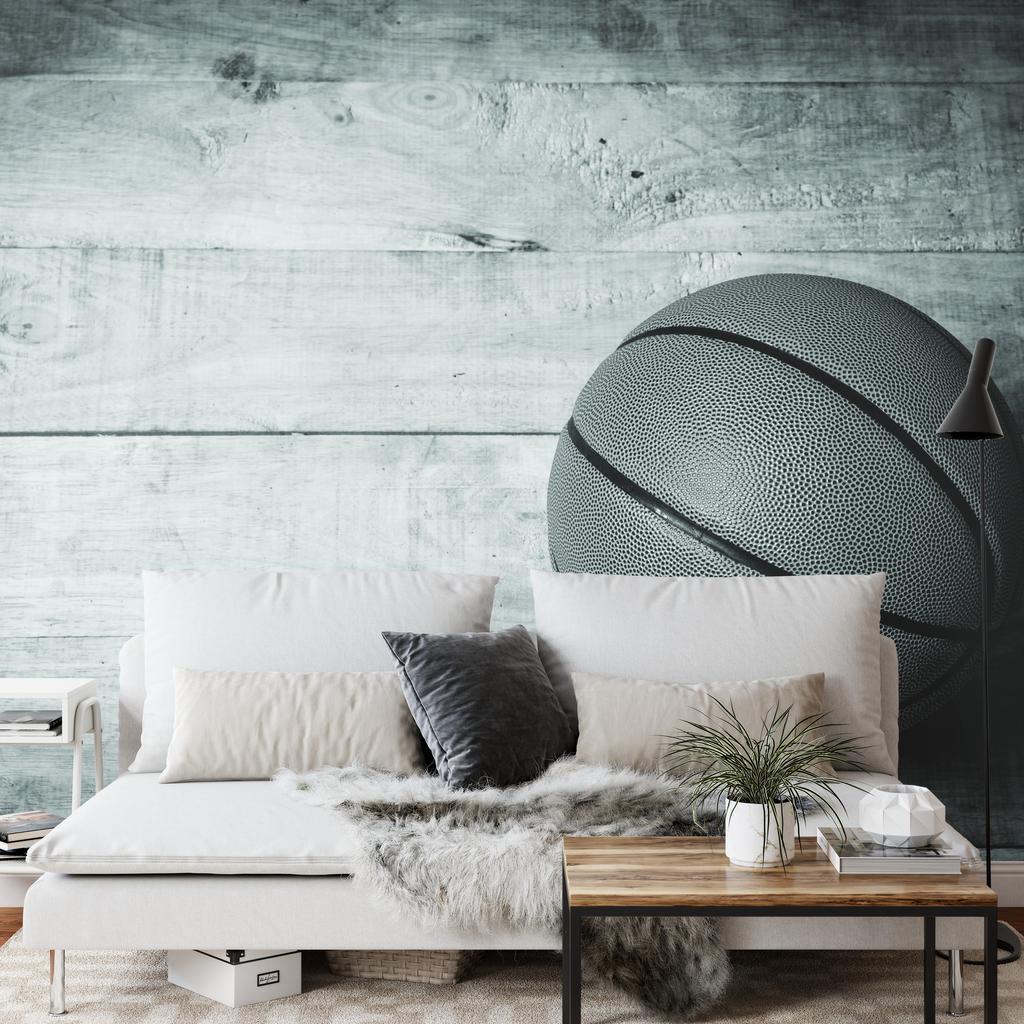 Photomural Basketball Ball On A Background Of Boards Smooth Vinyl 360x240