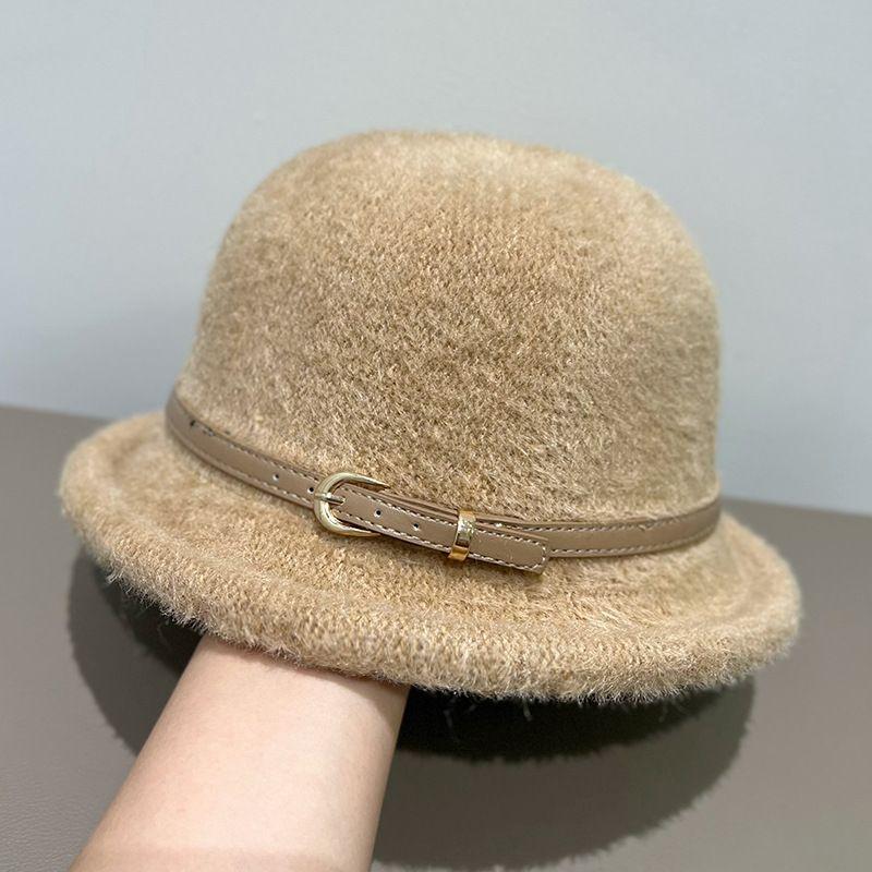 

Жіночий плюшевий капелюх-відро з мінкового флісу, зимовий потовщений теплий капелюх на вуха One Size верблюд