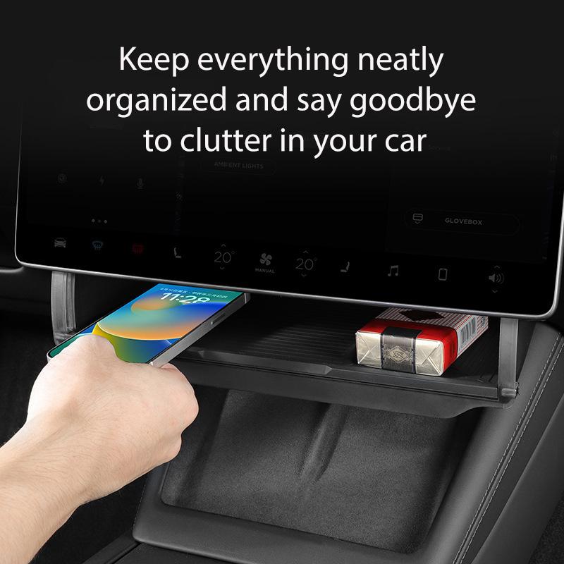 For Tesla Model Y LAUNCH/Juniper/3+ Highland Central Control Screen Storage Box Car Storage Box Automotive Accessories